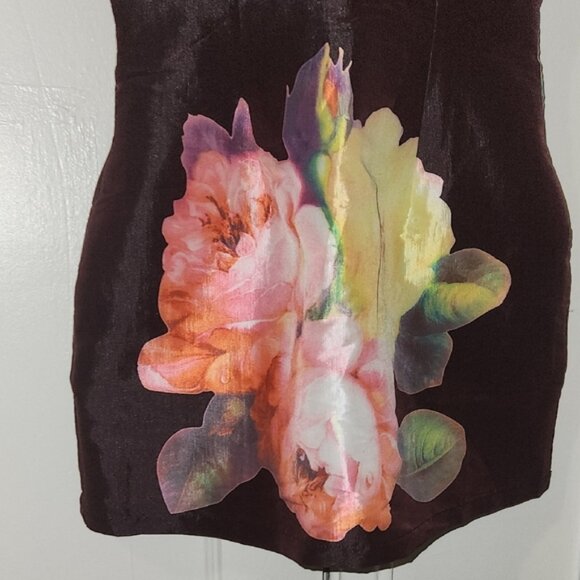 Floral Print Dress with Spaghetti Straps - Picture 4 of 8